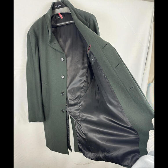 Club Monaco Wool Top Coat Green Size 44 R US - Picture 4 of 6